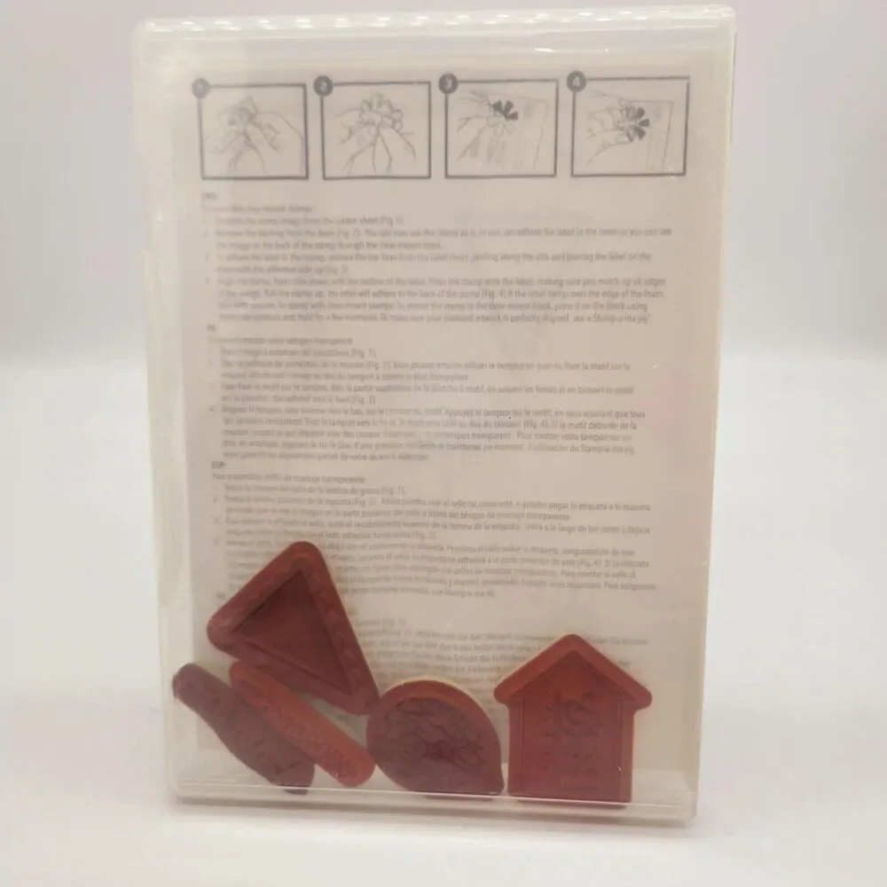 Stampin Up Party This Way Cling Stamp Set Unmounted Birthday Invitation